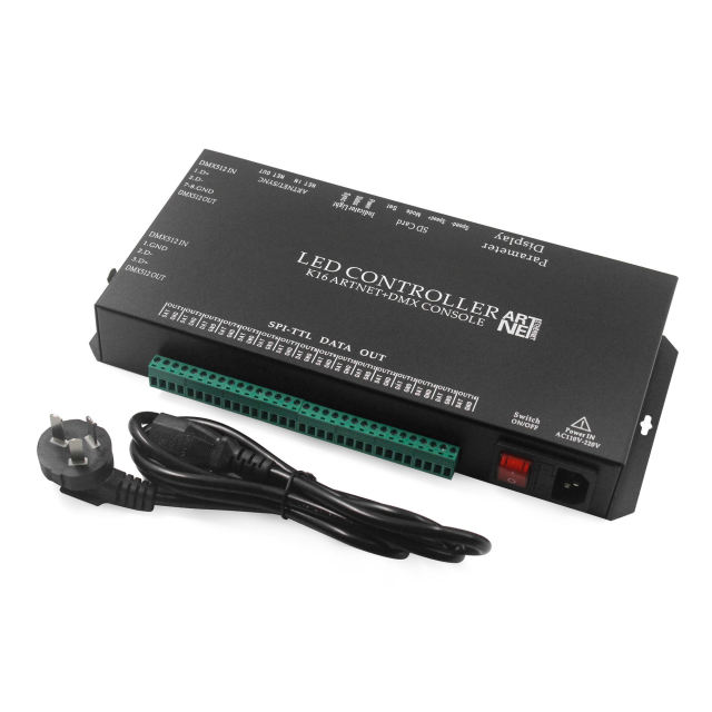K-16000S 16-Port Art-Net SPI LED Controller - 16,384 Pixel Programmable DMX Lighting Control System,Whymelighting – Pro LED Strips & Diffused Blocks, Factory Direct,K-16000S 16-Port Art-Net SPI LED Controller - 16,384 Pixel Programmable DMX Lighting Control System