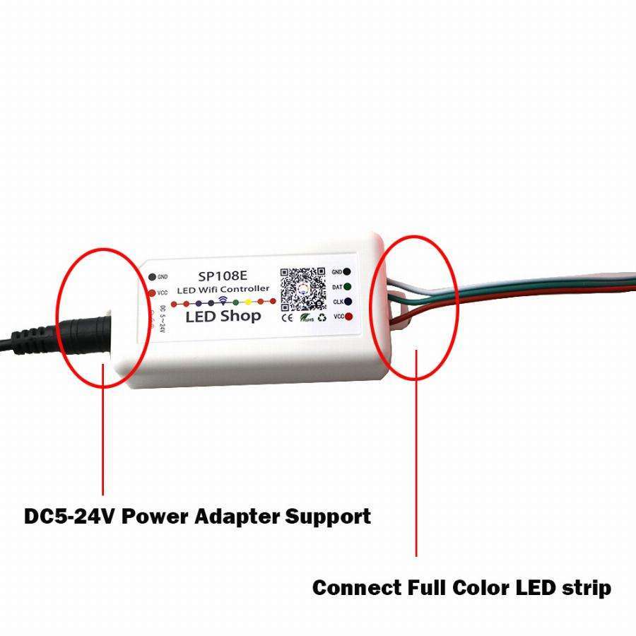 DC5-24V Smart WiFi Pixel LED Controller SP108E, App Control for Addressable RGB/RGBW LED Strip Lights, Compatible with WS2812B, SK6812, WS2811, APA102, DIY Lighting Project,Whymelighting – Pro LED Strips & Diffused Blocks, Factory Direct,DC5-24V Smart WiFi Pixel LED Controller SP108E, App Control for Addressable RGB/RGBW LED Strip Lights, Compatible with WS2812B, SK6812, WS2811, APA102, DIY Lighting Project
