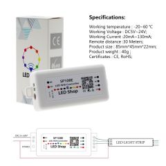 DC5-24V Smart WiFi Pixel LED Controller SP108E, App Control for Addressable RGB/RGBW LED Strip Lights, Compatible with WS2812B, SK6812, WS2811, APA102, DIY Lighting Project,Whymelighting – Pro LED Strips & Diffused Blocks, Factory Direct,DC5-24V Smart WiFi Pixel LED Controller SP108E, App Control for Addressable RGB/RGBW LED Strip Lights, Compatible with WS2812B, SK6812, WS2811, APA102, DIY Lighting Project
