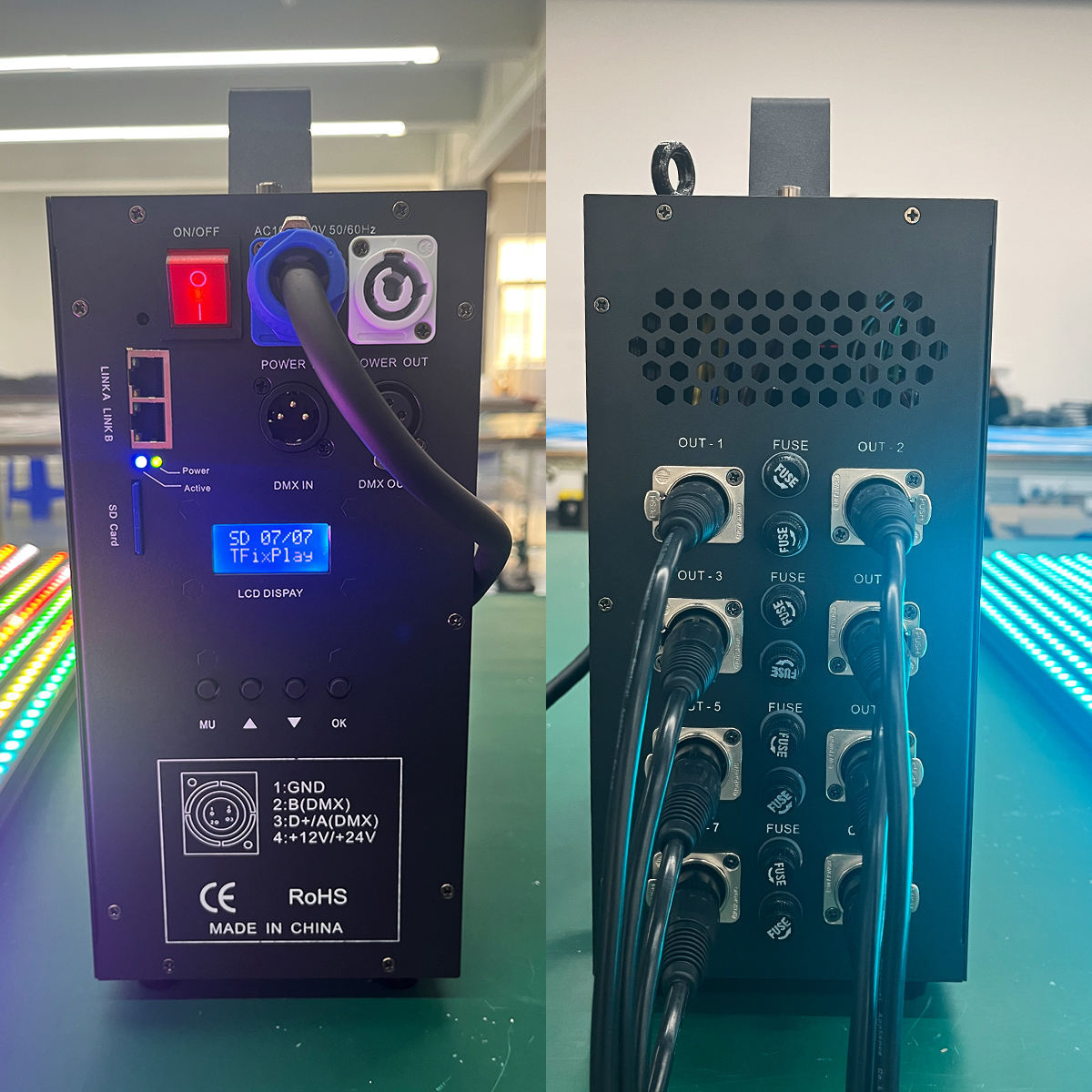 8-Port Art-Net DMX512 & SPI LED Pixel Controller, 5440 Pixels Capacity, Support Madrix, RDM, Offline SD Card Playback for RGB LED Strip Lights,Whymelighting – Pro LED Strips & Diffused Blocks, Factory Direct,8-Port Art-Net DMX512 & SPI LED Pixel Controller, 5440 Pixels Capacity, Support Madrix, RDM, Offline SD Card Playback for RGB LED Strip Lights