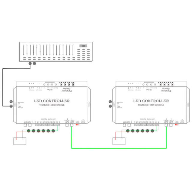 T8K 8-Port Pixel LED Controller with DMX512 & Music Sync - 8192 Pixel Capacity Programmable Stage Light Master,Whymelighting – Pro LED Strips & Diffused Blocks, Factory Direct,T8K 8-Port Pixel LED Controller with DMX512 & Music Sync - 8192 Pixel Capacity Programmable Stage Light Master