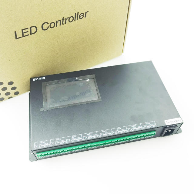 SY-418 8-Channel Programmable LED Controller DMX512 Offline/Online WiFi APP Control for KTV Stage Lighting Pixel LED Strip SPI RGB IC WS2811 TM1812 UCS1903,Whymelighting – Pro LED Strips & Diffused Blocks, Factory Direct,SY-418 8-Channel Programmable LED Controller DMX512 Offline/Online WiFi APP Control for KTV Stage Lighting Pixel LED Strip SPI RGB IC WS2811 TM1812 UCS1903