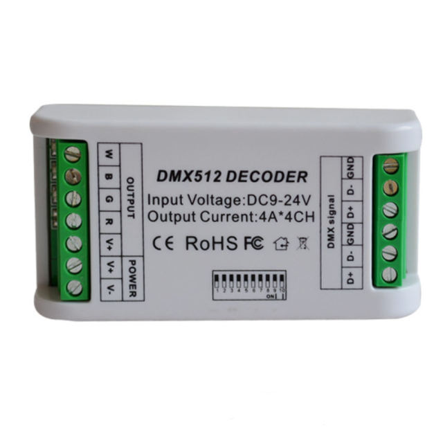 Mini 3/4 Channel DMX512 LED Decoder Constant Voltage DIP Switch Addressing for RGB RGBW LED Strip Stage Lighting & Advertising Signs,Whymelighting – Pro LED Strips & Diffused Blocks, Factory Direct,Mini 3/4 Channel DMX512 LED Decoder Constant Voltage DIP Switch Addressing for RGB RGBW LED Strip Stage Lighting & Advertising Signs