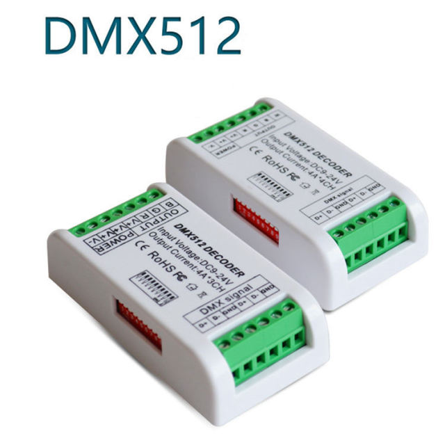 Mini 3/4 Channel DMX512 LED Decoder Constant Voltage DIP Switch Addressing for RGB RGBW LED Strip Stage Lighting & Advertising Signs,Whymelighting – Pro LED Strips & Diffused Blocks, Factory Direct,Mini 3/4 Channel DMX512 LED Decoder Constant Voltage DIP Switch Addressing for RGB RGBW LED Strip Stage Lighting & Advertising Signs
