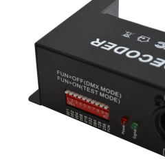 4-Channel 5A RGBW LED DMX512 Constant Voltage Decoder with DIP Switch for Stage Lights & LED Modules,Whymelighting – Pro LED Strips & Diffused Blocks, Factory Direct,4-Channel 5A RGBW LED DMX512 Constant Voltage Decoder with DIP Switch for Stage Lights & LED Modules