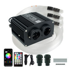 18W Dual-Port RGBW 2-in-1 Twinkle & Meteor Fiber Optic Starlight Kit with APP Control for Car & Home Decor,Whymelighting – Pro LED Strips & Diffused Blocks, Factory Direct,18W Dual-Port RGBW 2-in-1 Twinkle & Meteor Fiber Optic Starlight Kit with APP Control for Car & Home Decor