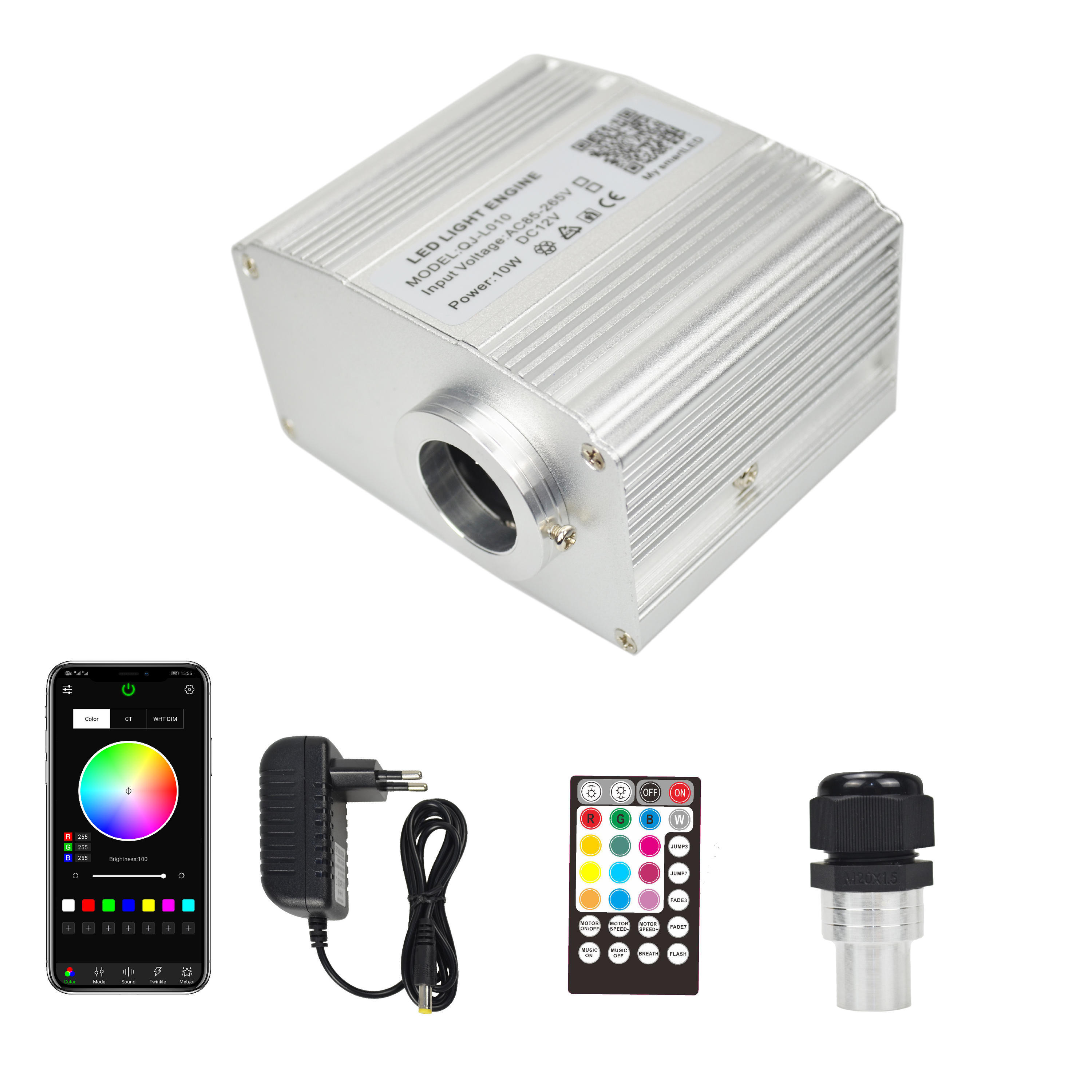 10W RGBW Twinkle Fiber Optic Ceiling Light Kit with APP & RF Remote Control,Whymelighting – Pro LED Strips & Diffused Blocks, Factory Direct,10W RGBW Twinkle Fiber Optic Ceiling Light Kit with APP & RF Remote Control
