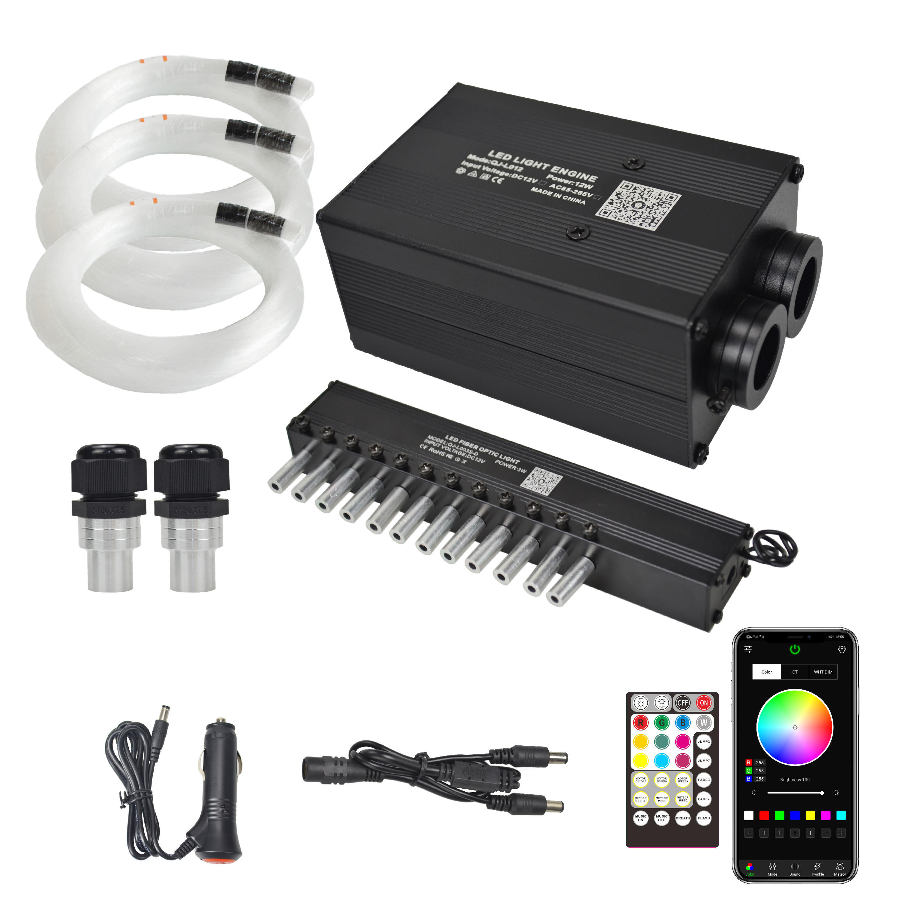 12W Dual-Head Twinkle Fiber Optic Star Ceiling Light Kit with 3W Shooting Star & RF Remote Control, RGB Music Mode LED Panel for Home Theater, Bedroom, Car Roof Decor,Whymelighting – Pro LED Strips & Diffused Blocks, Factory Direct,12W Dual-Head Twinkle Fiber Optic Star Ceiling Light Kit with 3W Shooting Star & RF Remote Control, RGB Music Mode LED Panel for Home Theater, Bedroom, Car Roof Decor