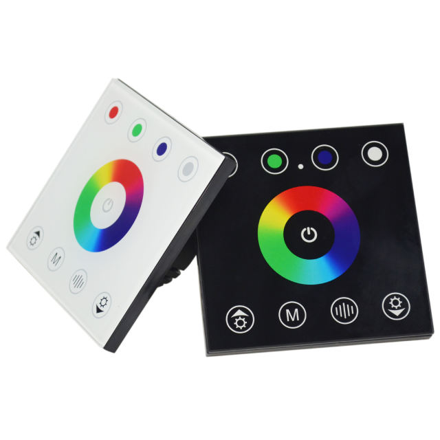 86-Type Wall Mount RGBW LED Controller Touch Panel Dimmer for LED Strip Lights, Glass Capacitive Touch Screen,Whymelighting – Pro LED Strips & Diffused Blocks, Factory Direct,86-Type Wall Mount RGBW LED Controller Touch Panel Dimmer for LED Strip Lights, Glass Capacitive Touch Screen