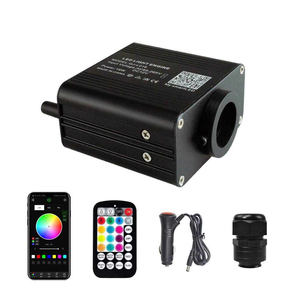 Mini 16W RGBW Twinkle Fiber Optic Star Ceiling Light Engine with APP & RF Remote Control, 1600万 Colors Car & Home Starry Sky Projector Kit,Whymelighting – Pro LED Strips & Diffused Blocks, Factory Direct,Mini 16W RGBW Twinkle Fiber Optic Star Ceiling Light Engine with APP & RF Remote Control, 1600万 Colors Car & Home Starry Sky Projector Kit