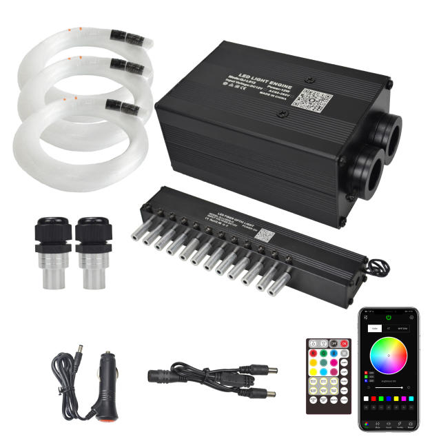 12W Dual-Head Twinkle Fiber Optic Star Ceiling Light Kit with 3W Shooting Star & RF Remote Control, RGB Music Mode LED Panel for Home Theater, Bedroom, Car Roof Decor,Whymelighting – Pro LED Strips & Diffused Blocks, Factory Direct,12W Dual-Head Twinkle Fiber Optic Star Ceiling Light Kit with 3W Shooting Star & RF Remote Control, RGB Music Mode LED Panel for Home Theater, Bedroom, Car Roof Decor