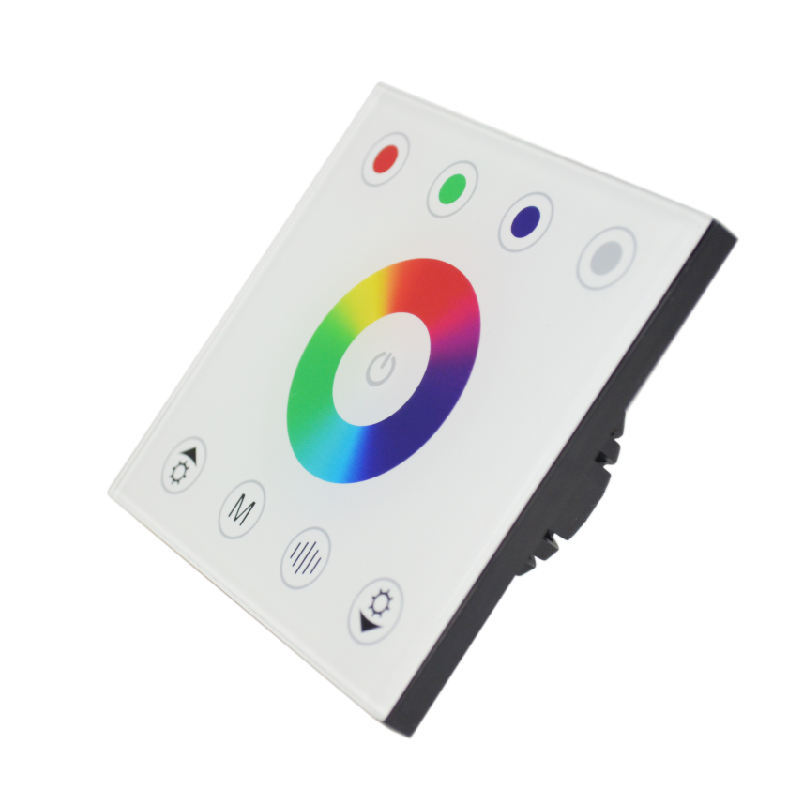 86-Type Wall Mount RGBW LED Controller Touch Panel Dimmer for LED Strip Lights, Glass Capacitive Touch Screen,Whymelighting – Pro LED Strips & Diffused Blocks, Factory Direct,86-Type Wall Mount RGBW LED Controller Touch Panel Dimmer for LED Strip Lights, Glass Capacitive Touch Screen