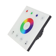 86-Type Wall Mount RGBW LED Controller Touch Panel Dimmer for LED Strip Lights, Glass Capacitive Touch Screen,Whymelighting – Pro LED Strips & Diffused Blocks, Factory Direct,86-Type Wall Mount RGBW LED Controller Touch Panel Dimmer for LED Strip Lights, Glass Capacitive Touch Screen