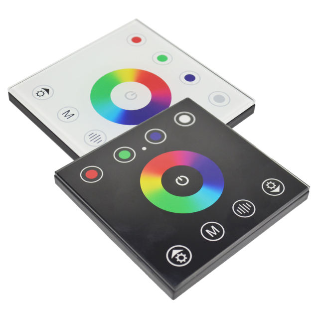 86-Type Wall Mount RGBW LED Controller Touch Panel Dimmer for LED Strip Lights, Glass Capacitive Touch Screen,Whymelighting – Pro LED Strips & Diffused Blocks, Factory Direct,86-Type Wall Mount RGBW LED Controller Touch Panel Dimmer for LED Strip Lights, Glass Capacitive Touch Screen