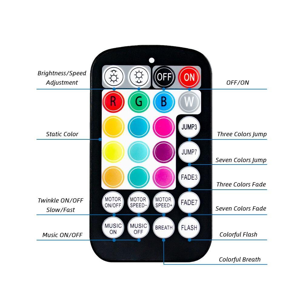 Mini 16W RGBW Twinkle Fiber Optic Star Ceiling Light Engine with APP & RF Remote Control, 1600万 Colors Car & Home Starry Sky Projector Kit,Whymelighting – Pro LED Strips & Diffused Blocks, Factory Direct,Mini 16W RGBW Twinkle Fiber Optic Star Ceiling Light Engine with APP & RF Remote Control, 1600万 Colors Car & Home Starry Sky Projector Kit