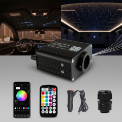 Mini 16W RGBW Twinkle Fiber Optic Star Ceiling Light Engine with APP & RF Remote Control, 1600万 Colors Car & Home Starry Sky Projector Kit,Whymelighting – Pro LED Strips & Diffused Blocks, Factory Direct,Mini 16W RGBW Twinkle Fiber Optic Star Ceiling Light Engine with APP & RF Remote Control, 1600万 Colors Car & Home Starry Sky Projector Kit