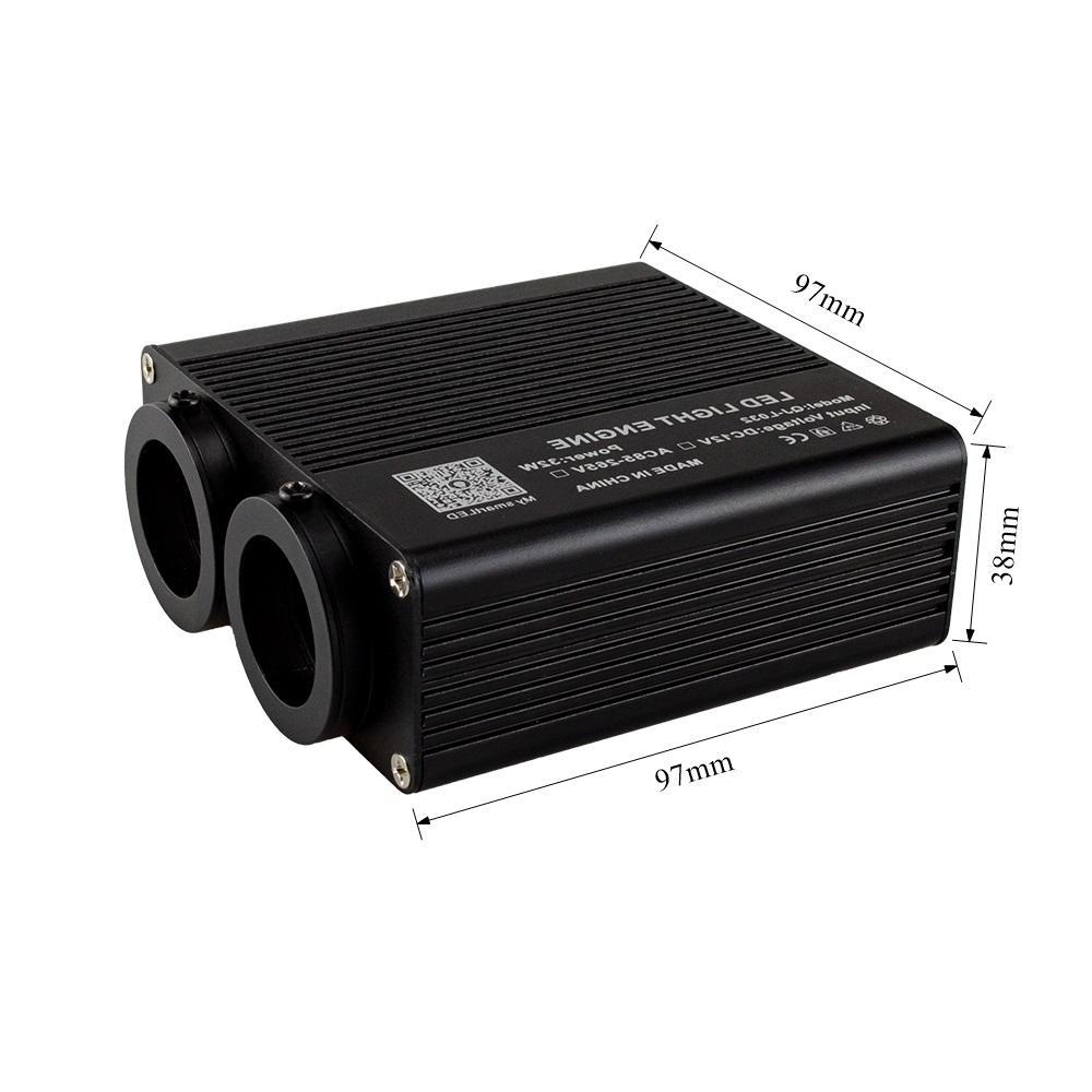 32W RGBW Dual-Head Fiber Optic Starlight Ceiling Engine with Smart App Control,Whymelighting – Pro LED Strips & Diffused Blocks, Factory Direct,32W RGBW Dual-Head Fiber Optic Starlight Ceiling Engine with Smart App Control
