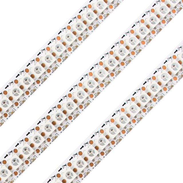 5V WS2812B 144 LEDs/m Individually Addressable RGB LED Strip Light, 5050 SMD, 12mm Wide White PCB, Programmable Dream Color Flexible Tape (sk6812 Compatible),Whymelighting – Pro LED Strips & Diffused Blocks, Factory Direct,5V WS2812B 144 LEDs/m Individually Addressable RGB LED Strip Light, 5050 SMD, 12mm Wide White PCB, Programmable Dream Color Flexible Tape (sk6812 Compatible)