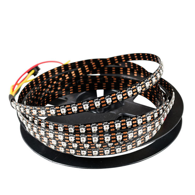 7mm Wide SK6812 RGB LED Strip 144LEDs/m 2427 SMD Black PCB Addressable Programmable Light Tape,Whymelighting – Pro LED Strips & Diffused Blocks, Factory Direct,7mm Wide SK6812 RGB LED Strip 144LEDs/m 2427 SMD Black PCB Addressable Programmable Light Tape