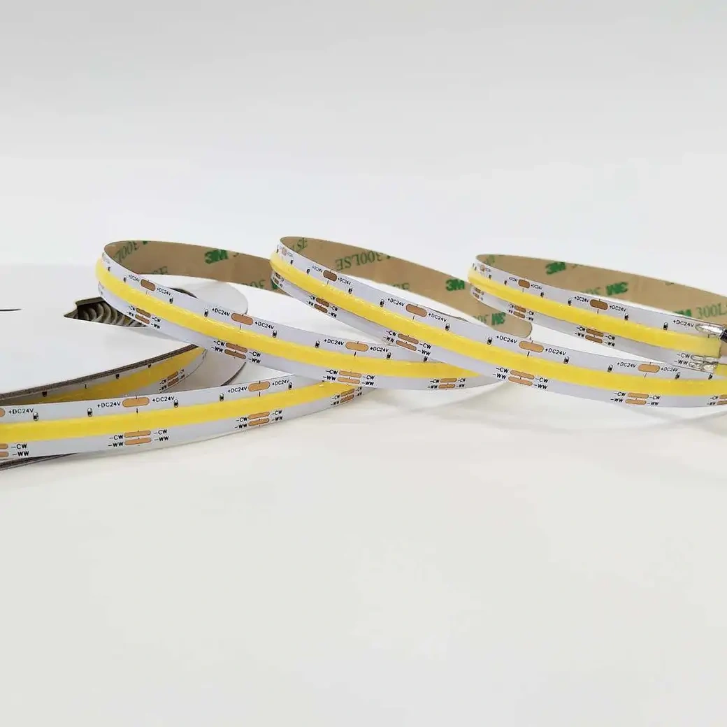 24V COB LED Strip Light CCT Tunable White 640 LEDs/M 22W/M 2200LM/M High CRI90 Flexible Tape Light for Cabinet Ceiling Decor,Whymelighting – Pro LED Strips & Diffused Blocks, Factory Direct,24V COB LED Strip Light CCT Tunable White 640 LEDs/M 22W/M 2200LM/M High CRI90 Flexible Tape Light for Cabinet Ceiling Decor