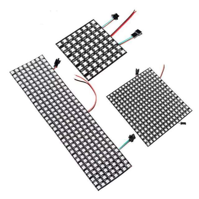 WS2812B Individually Addressable RGB LED Matrix Panel - 16x16 (256 Pixels) / 8x32 / 8x8 - Flexible FPCB - DC5V Programmable Light Module for Arduino, Raspberry Pi & ESP32,Whymelighting – Pro LED Strips & Diffused Blocks, Factory Direct,WS2812B Individually Addressable RGB LED Matrix Panel - 16x16 (256 Pixels) / 8x32 / 8x8 - Flexible FPCB - DC5V Programmable Light Module for Arduino, Raspberry Pi & ESP32