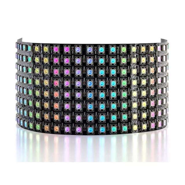 WS2812B Individually Addressable RGB LED Matrix Panel - 16x16 (256 Pixels) / 8x32 / 8x8 - Flexible FPCB - DC5V Programmable Light Module for Arduino, Raspberry Pi & ESP32,Whymelighting – Pro LED Strips & Diffused Blocks, Factory Direct,WS2812B Individually Addressable RGB LED Matrix Panel - 16x16 (256 Pixels) / 8x32 / 8x8 - Flexible FPCB - DC5V Programmable Light Module for Arduino, Raspberry Pi & ESP32