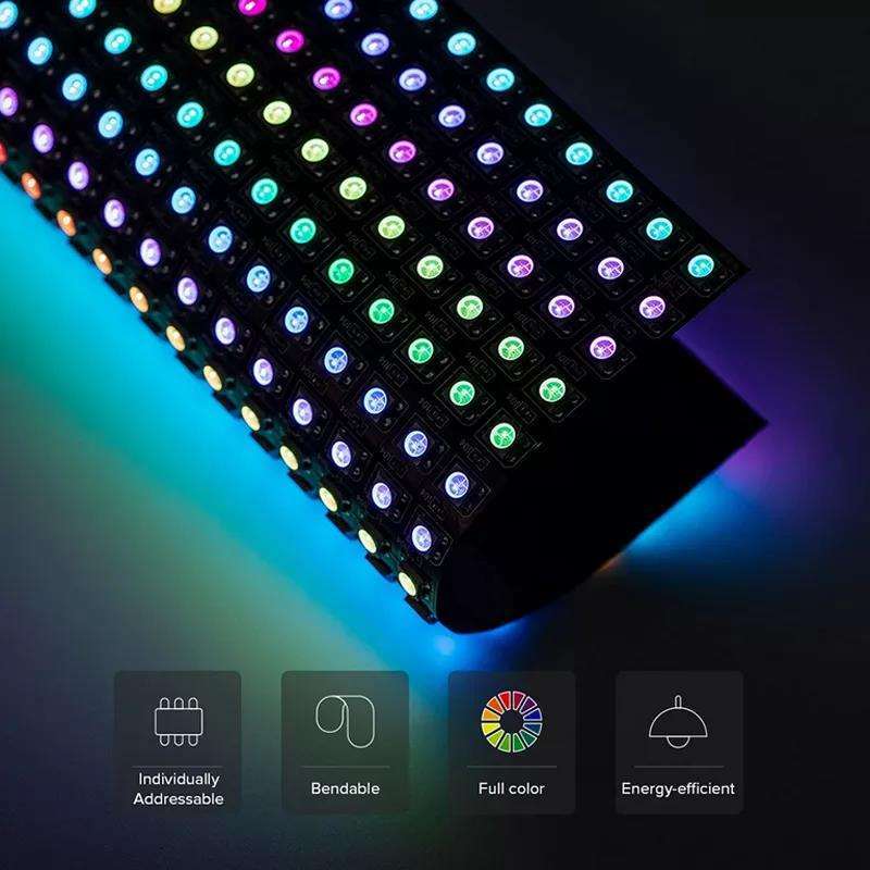 WS2812B Individually Addressable RGB LED Matrix Panel - 16x16 (256 Pixels) / 8x32 / 8x8 - Flexible FPCB - DC5V Programmable Light Module for Arduino, Raspberry Pi & ESP32,Whymelighting – Pro LED Strips & Diffused Blocks, Factory Direct,WS2812B Individually Addressable RGB LED Matrix Panel - 16x16 (256 Pixels) / 8x32 / 8x8 - Flexible FPCB - DC5V Programmable Light Module for Arduino, Raspberry Pi & ESP32