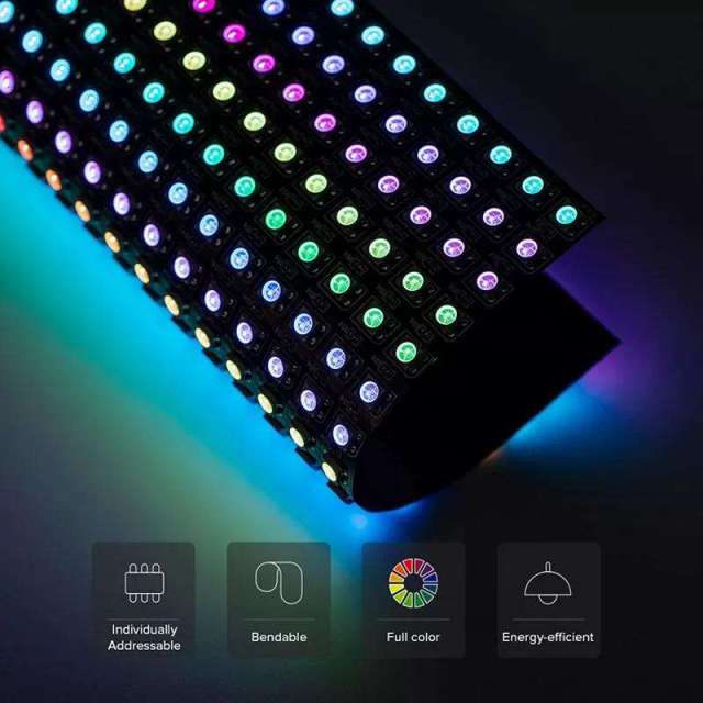 WS2812B Individually Addressable RGB LED Matrix Panel - 16x16 (256 Pixels) / 8x32 / 8x8 - Flexible FPCB - DC5V Programmable Light Module for Arduino, Raspberry Pi & ESP32,Whymelighting – Pro LED Strips & Diffused Blocks, Factory Direct,WS2812B Individually Addressable RGB LED Matrix Panel - 16x16 (256 Pixels) / 8x32 / 8x8 - Flexible FPCB - DC5V Programmable Light Module for Arduino, Raspberry Pi & ESP32
