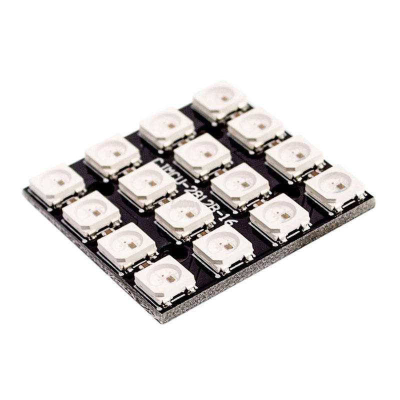 WS2812B 4x4 RGB LED Matrix Panel, 16-Bit Full Color Addressable Programmable Light Board for Arduino/Raspberry Pi,Whymelighting – Pro LED Strips & Diffused Blocks, Factory Direct,WS2812B 4x4 RGB LED Matrix Panel, 16-Bit Full Color Addressable Programmable Light Board for Arduino/Raspberry Pi