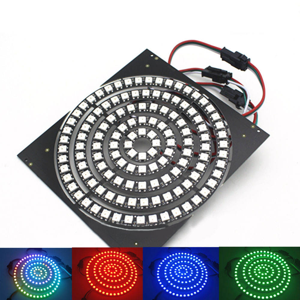 WS2812B Addressable RGB LED Ring Light 5V Programmable 5050 SMD IC Built-in Full Color Circular Lamp Panel for Arduino Raspberry Pi DIY (8/16/24/35/45 LEDs),Whymelighting – Pro LED Strips & Diffused Blocks, Factory Direct,WS2812B Addressable RGB LED Ring Light 5V Programmable 5050 SMD IC Built-in Full Color Circular Lamp Panel for Arduino Raspberry Pi DIY (8/16/24/35/45 LEDs)