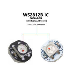 5050 RGB LED Pixel Module with Built-in WS2812B IC, Addressable 5V SMD Round PCB Light Board for Arduino Raspberry Pi DIY Lighting,Whymelighting – Pro LED Strips & Diffused Blocks, Factory Direct,5050 RGB LED Pixel Module with Built-in WS2812B IC, Addressable 5V SMD Round PCB Light Board for Arduino Raspberry Pi DIY Lighting