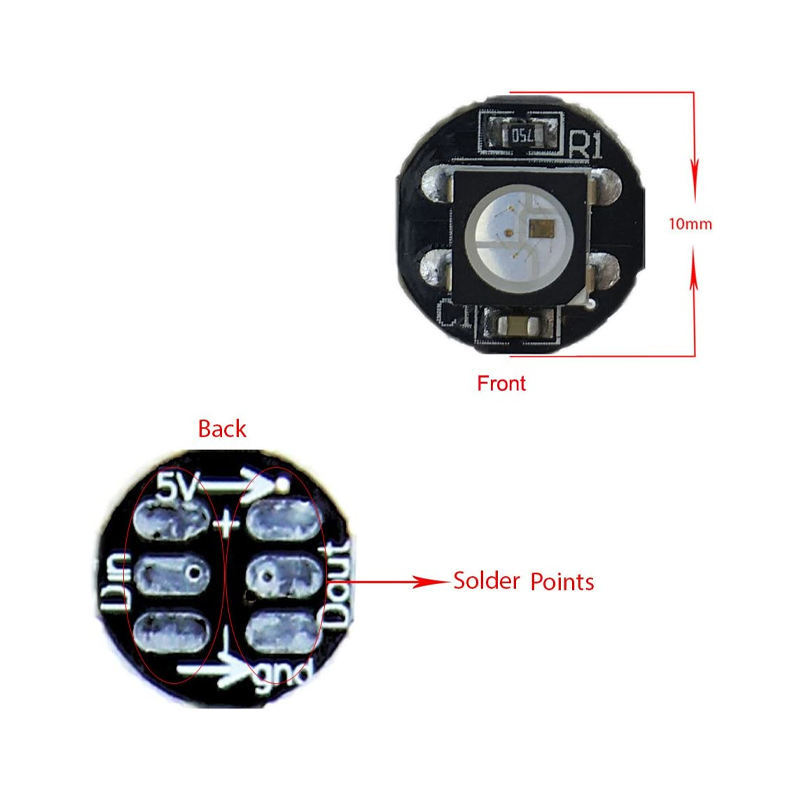 5050 RGB LED Pixel Module with Built-in WS2812B IC, Addressable 5V SMD Round PCB Light Board for Arduino Raspberry Pi DIY Lighting,Whymelighting – Pro LED Strips & Diffused Blocks, Factory Direct,5050 RGB LED Pixel Module with Built-in WS2812B IC, Addressable 5V SMD Round PCB Light Board for Arduino Raspberry Pi DIY Lighting