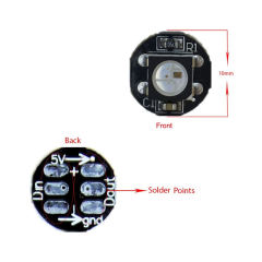 5050 RGB LED Pixel Module with Built-in WS2812B IC, Addressable 5V SMD Round PCB Light Board for Arduino Raspberry Pi DIY Lighting,Whymelighting – Pro LED Strips & Diffused Blocks, Factory Direct,5050 RGB LED Pixel Module with Built-in WS2812B IC, Addressable 5V SMD Round PCB Light Board for Arduino Raspberry Pi DIY Lighting