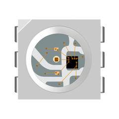 6-Pin 5050 RGBIC LED Diode with Built-in HD107S/HD108 IC – High-Speed SPI Addressable Pixel Light Source for Programmable LED Strips & Pixel Screens (5V, 16-bit PWM),Whymelighting – Pro LED Strips & Diffused Blocks, Factory Direct,6-Pin 5050 RGBIC LED Diode with Built-in HD107S/HD108 IC – High-Speed SPI Addressable Pixel Light Source for Programmable LED Strips & Pixel Screens (5V, 16-bit PWM)