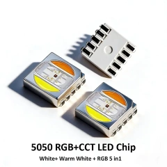 SMD 5050 RGBCCT 5-in-1 LED Chip - 10 Pin RGB + Warm White + Cool White, 3V 20mA, 5050 PLCC-10 Package, High CRI 5050 RGBW LED Diode for Smart Lighting Strips,Whymelighting – Pro LED Strips & Diffused Blocks, Factory Direct,SMD 5050 RGBCCT 5-in-1 LED Chip - 10 Pin RGB + Warm White + Cool White, 3V 20mA, 5050 PLCC-10 Package, High CRI 5050 RGBW LED Diode for Smart Lighting Strips