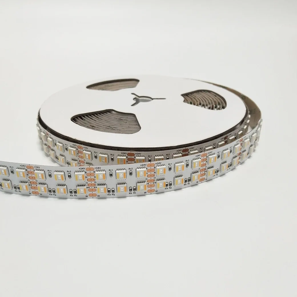 5050 RGBCCT 5-in-1 LED Strip Light, 192 LEDs/Meter High Density Dual Row 20mm Width, DC24V 40W/M 2200LM/M, RGB + Warm White + Cool White for Commercial & Home Lighting,Whymelighting – Pro LED Strips & Diffused Blocks, Factory Direct,5050 RGBCCT 5-in-1 LED Strip Light, 192 LEDs/Meter High Density Dual Row 20mm Width, DC24V 40W/M 2200LM/M, RGB + Warm White + Cool White for Commercial & Home Lighting