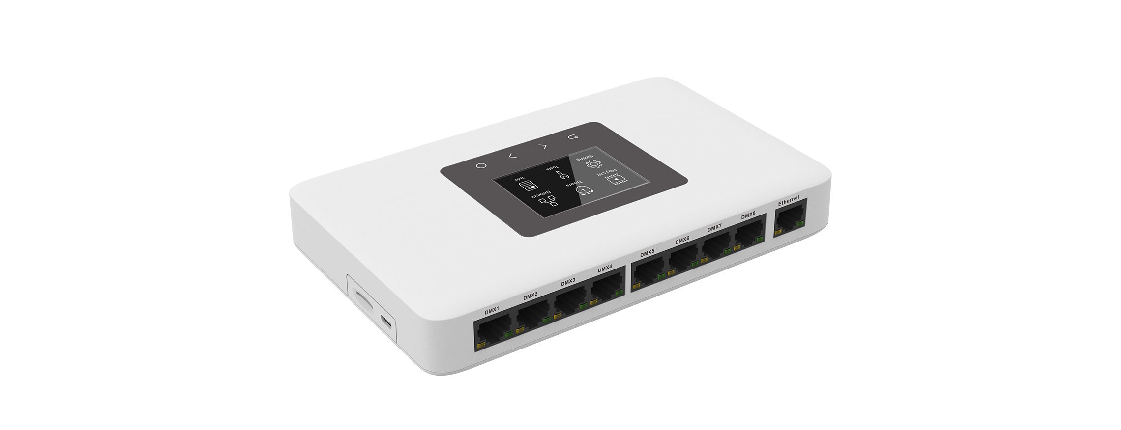 Professional 8-Port Art-Net to DMX512 Gateway Controller with Offline Playback & TFT Display,Whymelighting – Pro LED Strips & Diffused Blocks, Factory Direct,Professional 8-Port Art-Net to DMX512 Gateway Controller with Offline Playback & TFT Display
