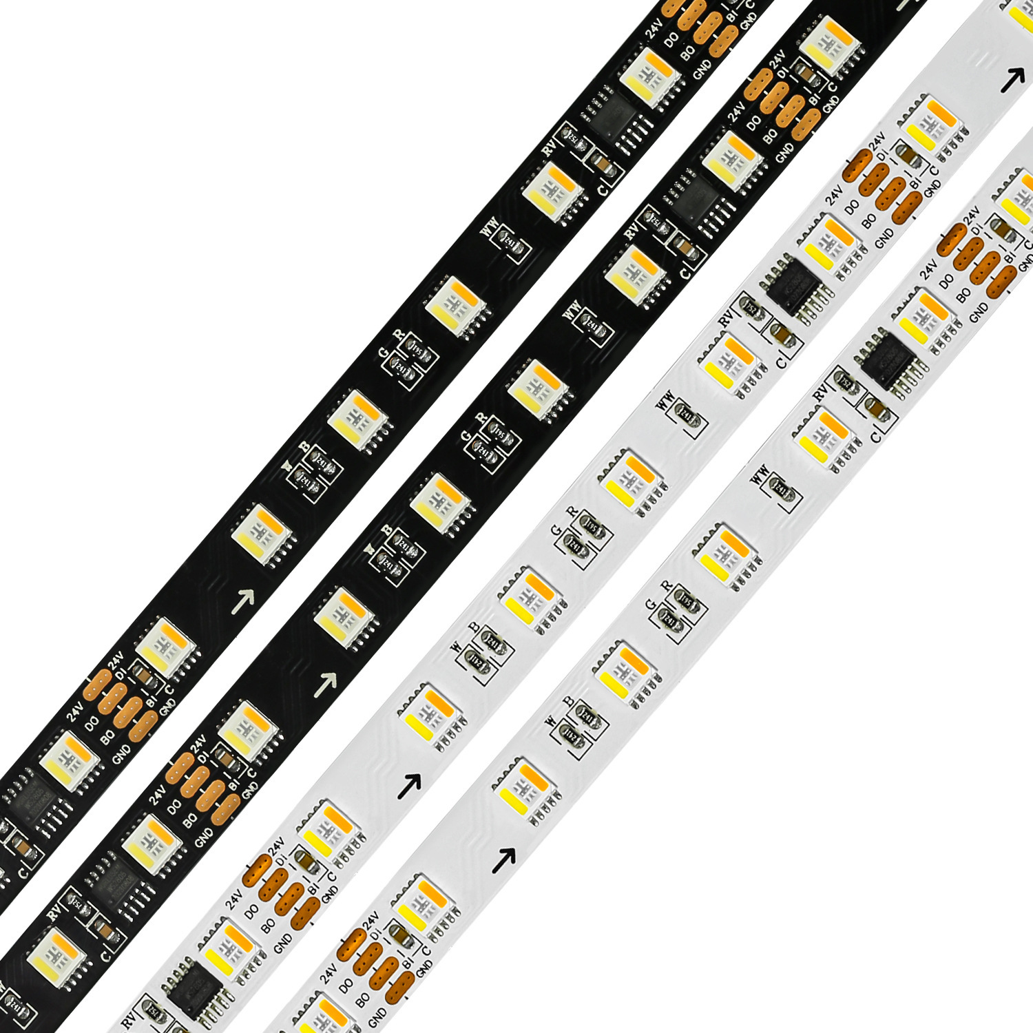 WS2805 24V RGBCW 5-in-1 Addressable LED Strip Light – Dual-Signal Breakpoint Resume, RGB + CCT Tunable White, 5-Channel SPI Pixel Tape with Bad Pixel Bypass,Whymelighting – Pro LED Strips & Diffused Blocks, Factory Direct,WS2805 24V RGBCW 5-in-1 Addressable LED Strip Light – Dual-Signal Breakpoint Resume, RGB + CCT Tunable White, 5-Channel SPI Pixel Tape with Bad Pixel Bypass
