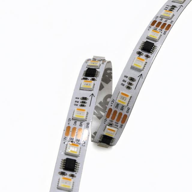 12V WS2805 RGBCW 60LEDs/m Addressable LED Strip – 5-in-1 Full Color Pixel Tape with White PCB, Bare Board for DIY & Commercial Lighting,Whymelighting – Pro LED Strips & Diffused Blocks, Factory Direct,12V WS2805 RGBCW 60LEDs/m Addressable LED Strip – 5-in-1 Full Color Pixel Tape with White PCB, Bare Board for DIY & Commercial Lighting
