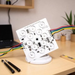 24V DMX512 RGBCW 12-LED Pixel Block – 4 RGB + 4 Warm White 2700K + 4 Cool White 6500K Addressable Module for Soft Film Ceiling, Light Box & Luxury Stone Backlight,Whymelighting – Pro LED Strips & Diffused Blocks, Factory Direct,24V DMX512 RGBCW 12-LED Pixel Block – 4 RGB + 4 Warm White 2700K + 4 Cool White 6500K Addressable Module for Soft Film Ceiling, Light Box & Luxury Stone Backlight
