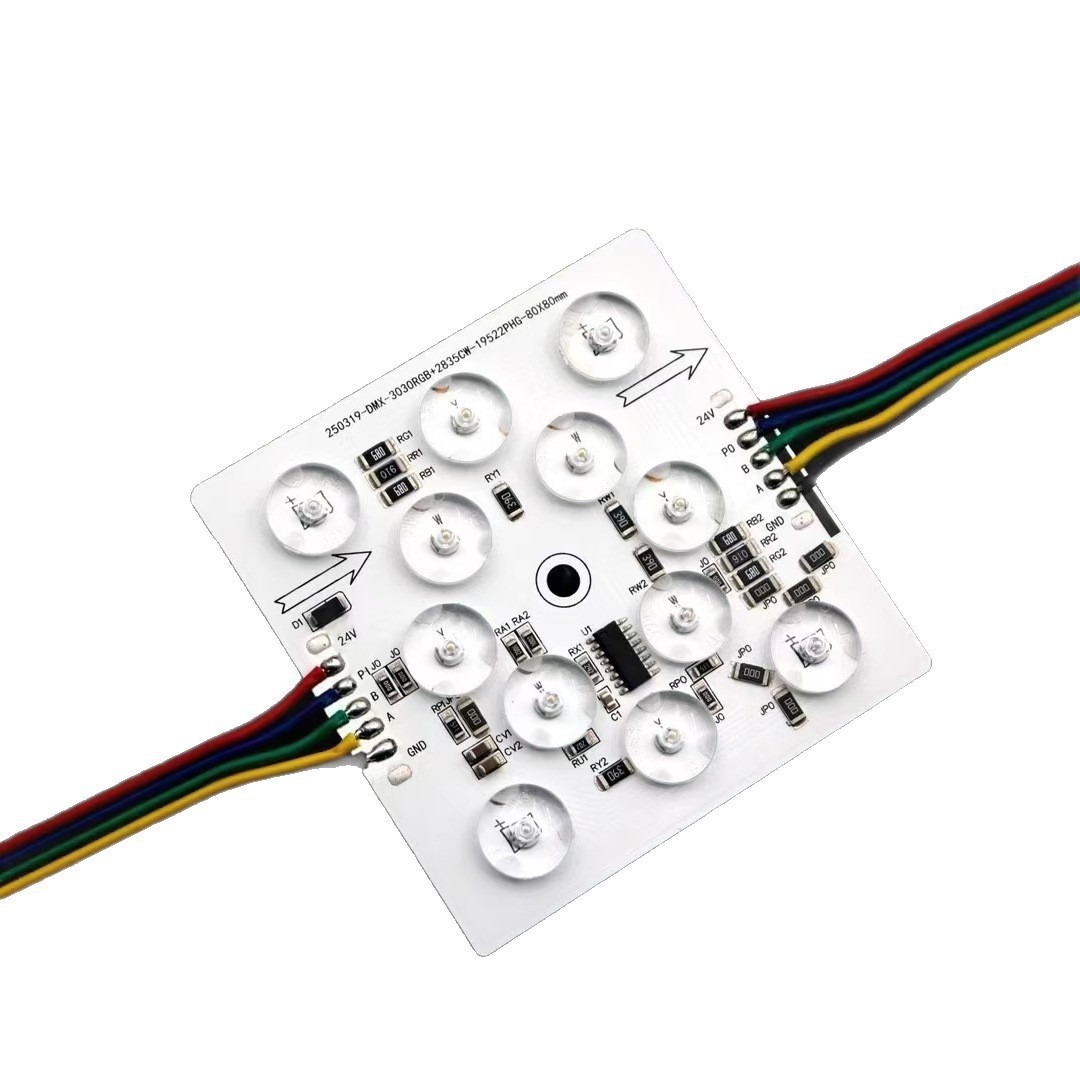 24V DMX512 RGBCW 12-LED Pixel Block – 4 RGB + 4 Warm White 2700K + 4 Cool White 6500K Addressable Module for Soft Film Ceiling, Light Box & Luxury Stone Backlight,Whymelighting – Pro LED Strips & Diffused Blocks, Factory Direct,24V DMX512 RGBCW 12-LED Pixel Block – 4 RGB + 4 Warm White 2700K + 4 Cool White 6500K Addressable Module for Soft Film Ceiling, Light Box & Luxury Stone Backlight
