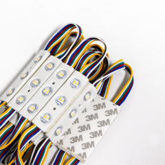 DC12V RGBCW 3-LED Module | 5-Wire RGB + White | IP65 Waterproof | 3M Adhesive | For Signage & Light Boxes,Whymelighting – Pro LED Strips & Diffused Blocks, Factory Direct,DC12V RGBCW 3-LED Module | 5-Wire RGB + White | IP65 Waterproof | 3M Adhesive | For Signage & Light Boxes