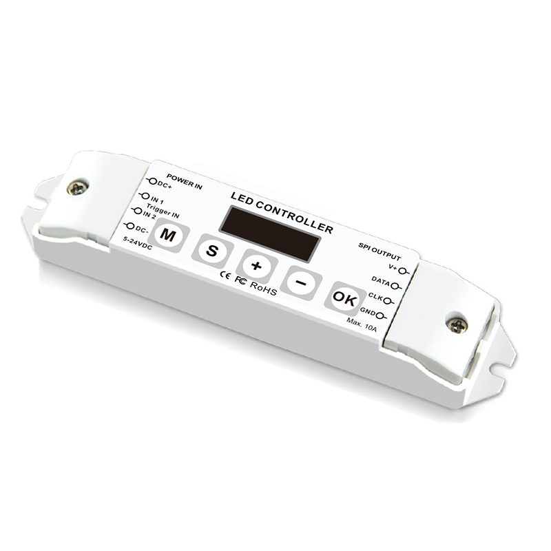 BC-210 LED Pixel Controller with OLED Display, Dual Trigger Inputs & Built-in RTC for SPI IC LEDs,Whymelighting – Pro LED Strips & Diffused Blocks, Factory Direct,BC-210 LED Pixel Controller with OLED Display, Dual Trigger Inputs & Built-in RTC for SPI IC LEDs