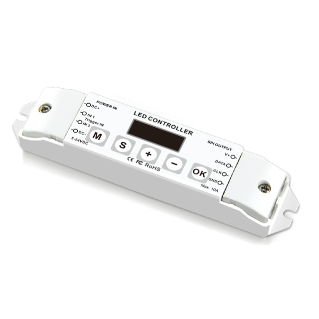 BC-210 LED Pixel Controller with OLED Display, Dual Trigger Inputs & Built-in RTC for SPI IC LEDs,Whymelighting – Pro LED Strips & Diffused Blocks, Factory Direct,BC-210 LED Pixel Controller with OLED Display, Dual Trigger Inputs & Built-in RTC for SPI IC LEDs