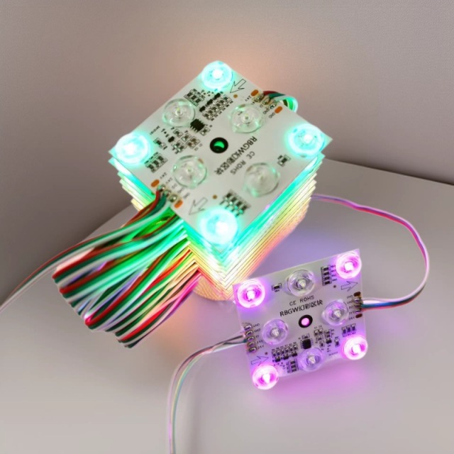 24V TM1834 8-LED RGBW Pixel Block Light – 4 RGB + 4 White Tunable CCT Addressable Module for Soft Film Ceiling, Stone Backlight & Bar Decor,Whymelighting – Pro LED Strips & Diffused Blocks, Factory Direct,24V TM1834 8-LED RGBW Pixel Block Light – 4 RGB + 4 White Tunable CCT Addressable Module for Soft Film Ceiling, Stone Backlight & Bar Decor