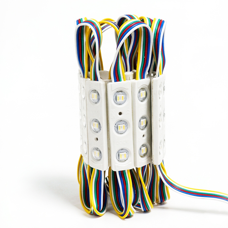 DC12V RGBCW 3-LED Module | 5-Wire RGB + White | IP65 Waterproof | 3M Adhesive | For Signage & Light Boxes,Whymelighting – Pro LED Strips & Diffused Blocks, Factory Direct,DC12V RGBCW 3-LED Module | 5-Wire RGB + White | IP65 Waterproof | 3M Adhesive | For Signage & Light Boxes
