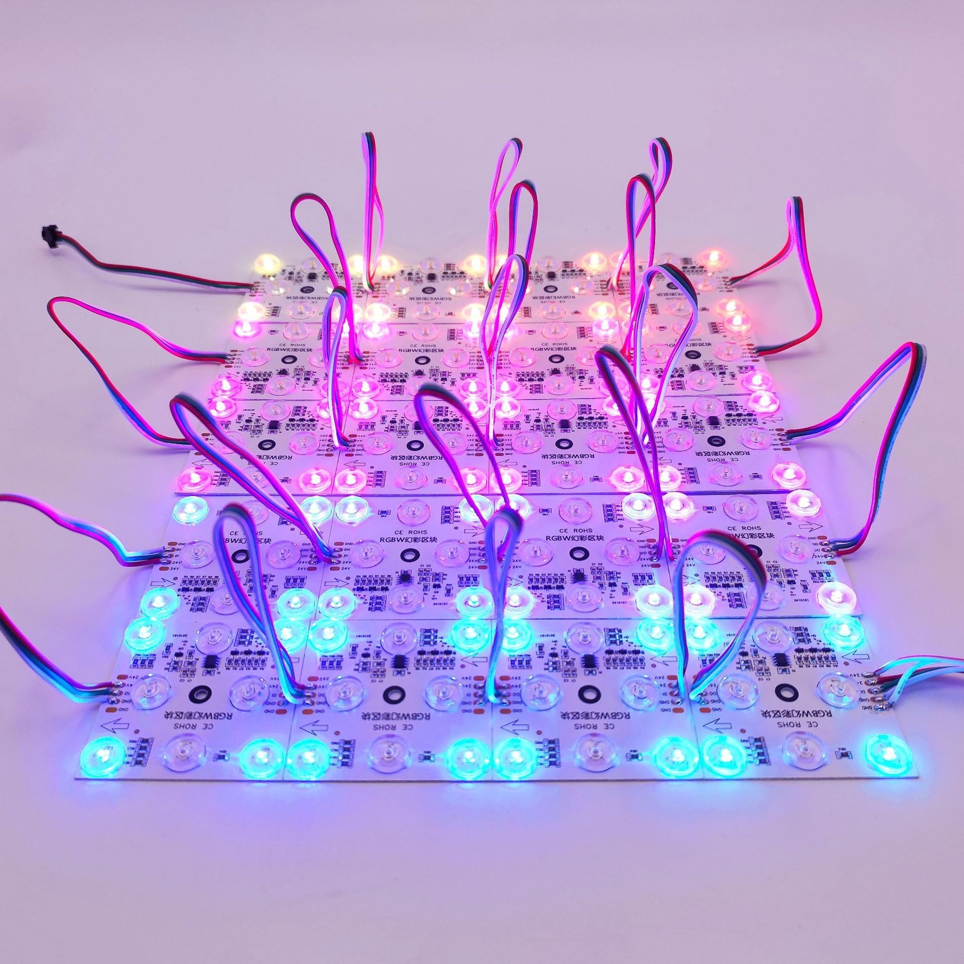 24V TM1834 8-LED RGBW Pixel Block Light – 4 RGB + 4 White Tunable CCT Addressable Module for Soft Film Ceiling, Stone Backlight & Bar Decor,Whymelighting – Pro LED Strips & Diffused Blocks, Factory Direct,24V TM1834 8-LED RGBW Pixel Block Light – 4 RGB + 4 White Tunable CCT Addressable Module for Soft Film Ceiling, Stone Backlight & Bar Decor