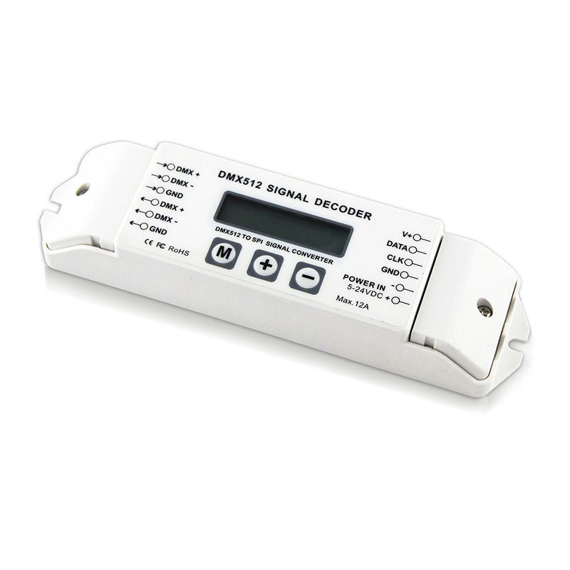 BINCOLOR BC-820 DMX512 to SPI Decoder - Universal LED Pixel Controller for WS2811/WS2812B/SK6812 (DC5V-24V),Whymelighting – Pro LED Strips & Diffused Blocks, Factory Direct,BINCOLOR BC-820 DMX512 to SPI Decoder - Universal LED Pixel Controller for WS2811/WS2812B/SK6812 (DC5V-24V)