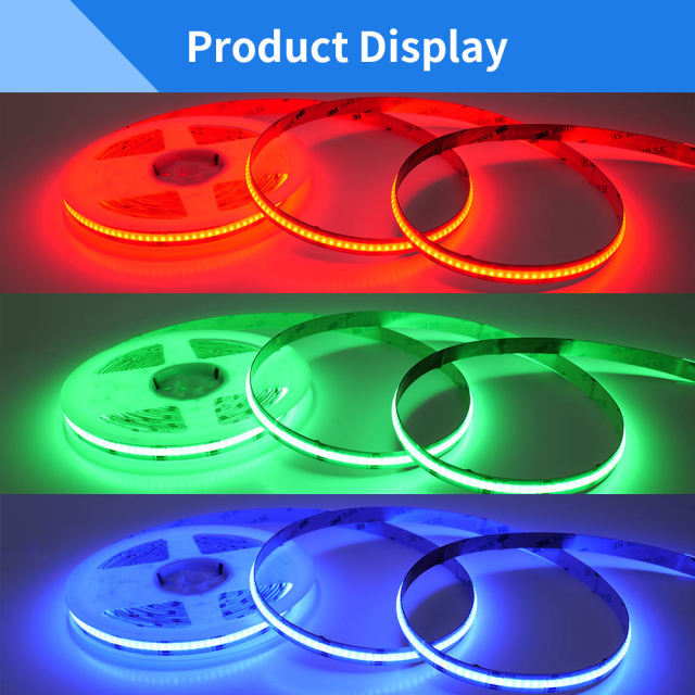 24V RGB COB LED Strip 10mm Wide 840 LEDs/m – Dotless Flexible Color Changing Tape Light for Architectural, Cove, Retail & Smart Home Lighting,Whymelighting – Pro LED Strips & Diffused Blocks, Factory Direct,24V RGB COB LED Strip 10mm Wide 840 LEDs/m – Dotless Flexible Color Changing Tape Light for Architectural, Cove, Retail & Smart Home Lighting