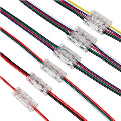 1/2/3/4/5/6 Pin Transparent No-Strip Quick Wire-to-Wire Connector, 0.3-0.5mm² LED Strip Light Power Cable Terminal Block,Whymelighting – Pro LED Strips & Diffused Blocks, Factory Direct,1/2/3/4/5/6 Pin Transparent No-Strip Quick Wire-to-Wire Connector, 0.3-0.5mm² LED Strip Light Power Cable Terminal Block
